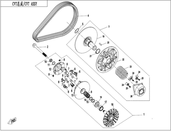 CVT assy