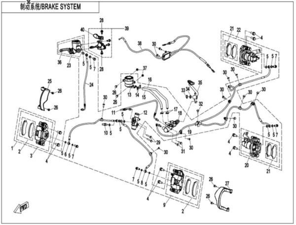 brake system CFORCE 625