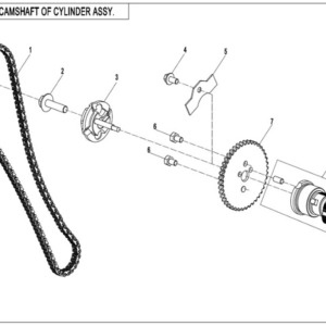camshaft of cylinder CFORCE 625