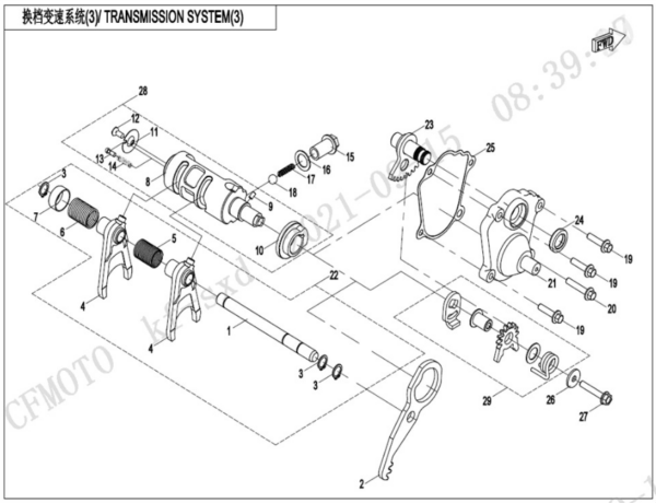 Transmission system 3 cforce 625