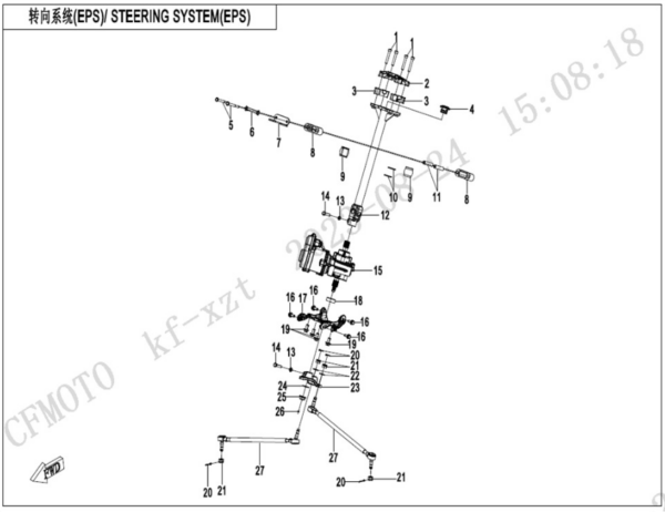 Steering system CFORCE 850