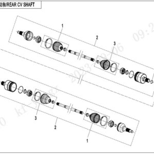 rear CV shaft CFORCE 850