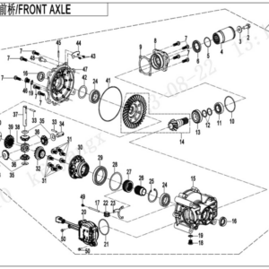 Front axle CFORCE 850