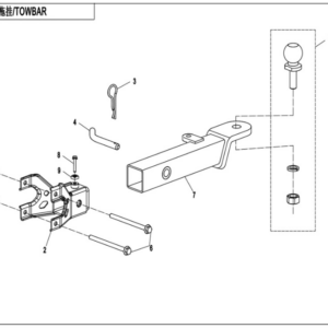 towbar (pin) CFORCE 850
