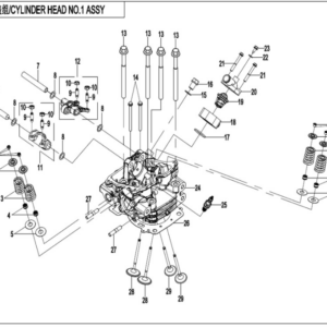 Cylinder head 1 CFORCE 850