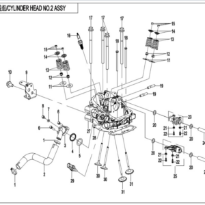 Cylinder head 2 CFORCE 850