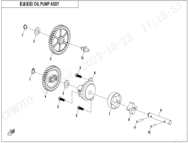 oil pump CFORCE 850