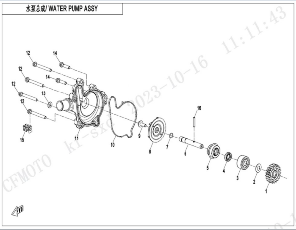 Water pump CFORCE 850