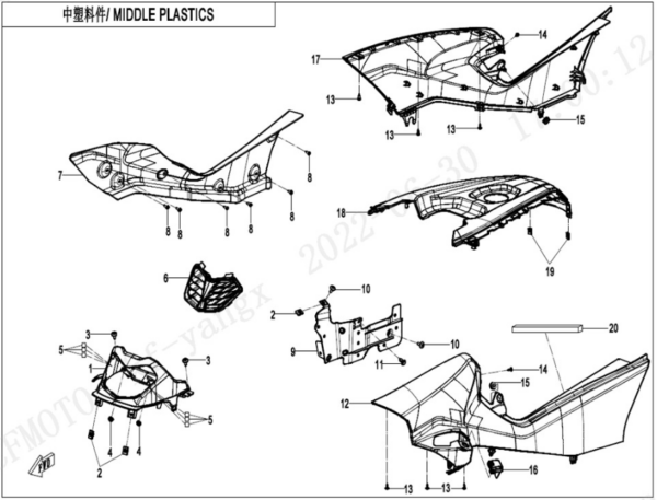 middle plastics CFORCE 520 L