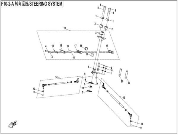 steering system CFORCE 520 L