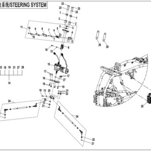 Steering system 1 CFORCE 520 L