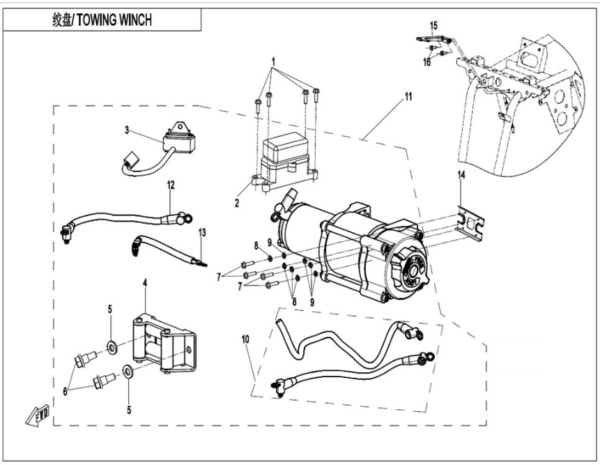 towing winch cforce 520 L