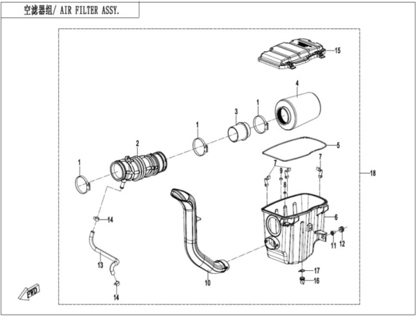 air filter cforce 520 l