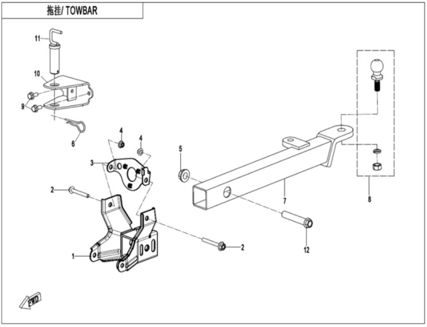 towbar cforce 520 L