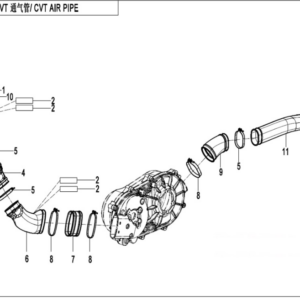 CVT air pipe cforce 450