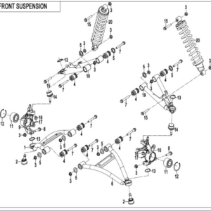 front suspension CFORCE 450