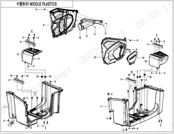 middle plastics 2 CFORCE 450