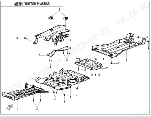 bottom plastics CFORCE 450