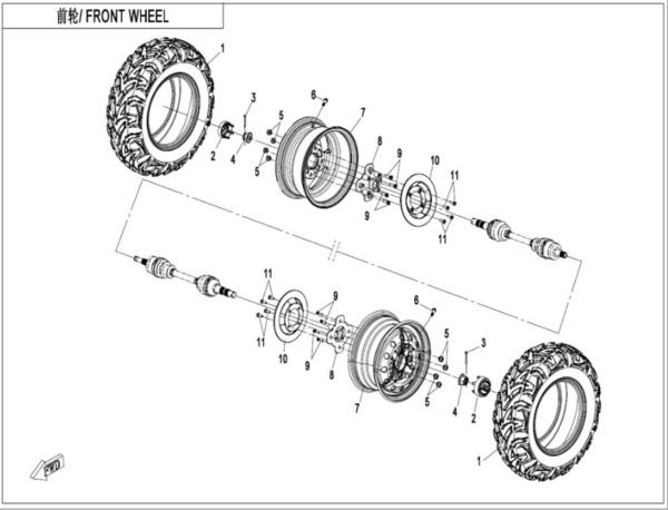 front wheel cforce 450
