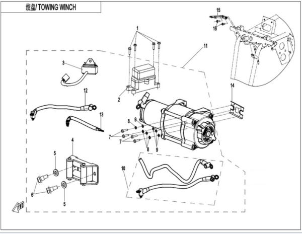 towing winch cforce 450