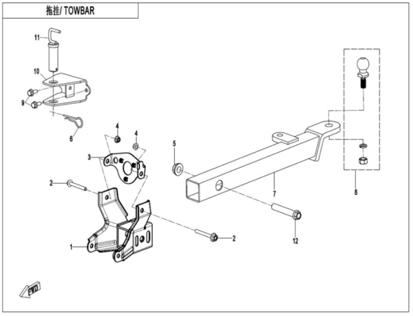 Towbar cforce 450