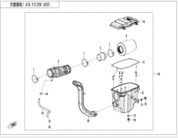 air filter cforce 450