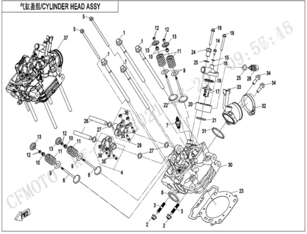 cylinder head cforce 450
