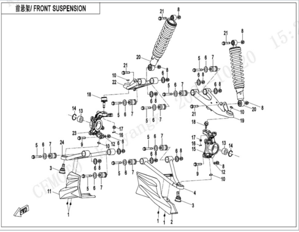 front suspension goes 500