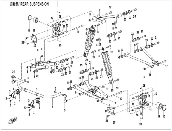 rear suspension goes 500