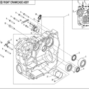 right crankcase goes 500