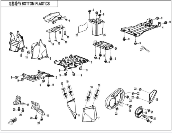 Bottom plastics Goes 500