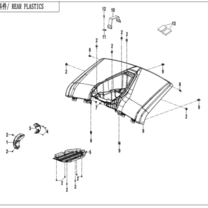rear plastics cforce 110 ev