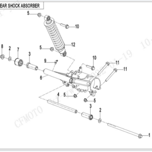 rear shock absorber cforce 110 ev