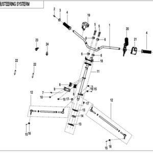 steering system cforce 110 ev
