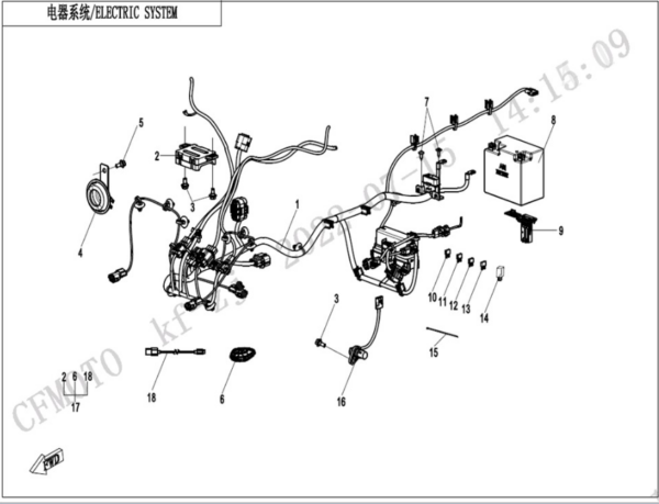 electric system CFORCE 110 EV