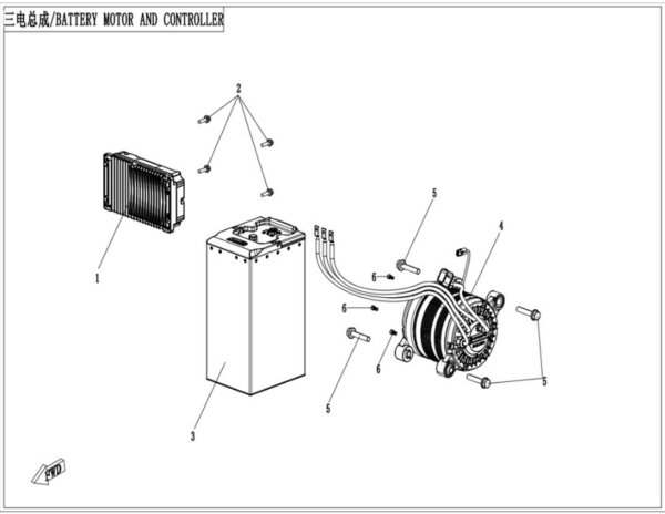 Battery motor CFORCE 110 EV
