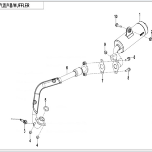 muffler cforce 110