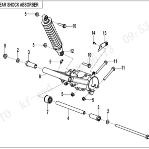 rear shock absorber cforce 110