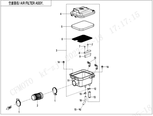 air filter cforce 110