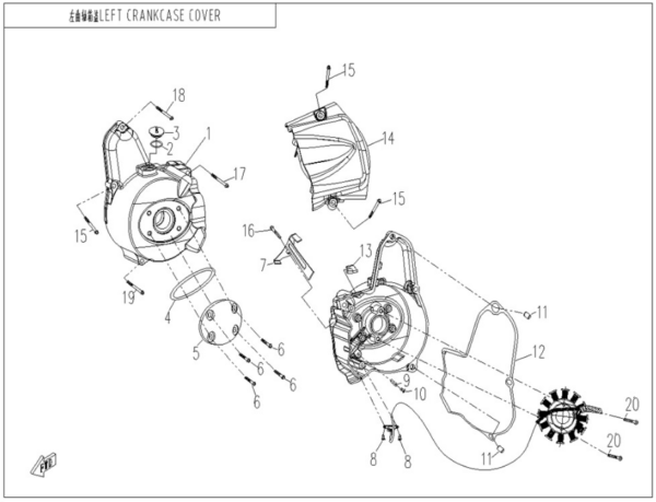 crankcase cover cforce 110