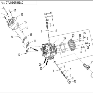 cylinder head CFORCE 110