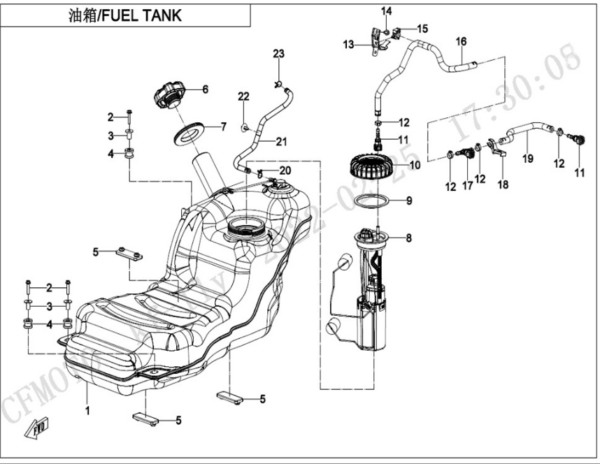Fuel tank zforce 950