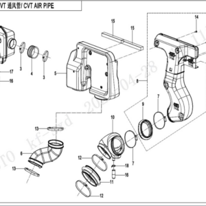 cvt air pipe uforce 600