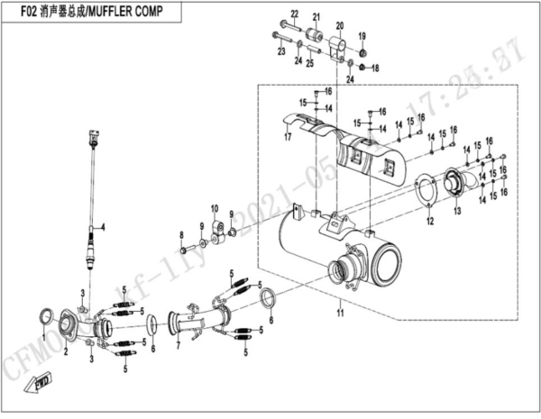 muffler uforce 600