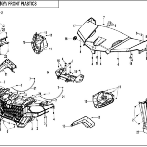 Front plastics UFORCE 600