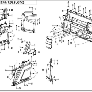 rear plastics uforce 600