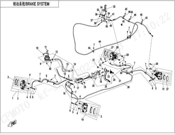 Brake system uforce 600