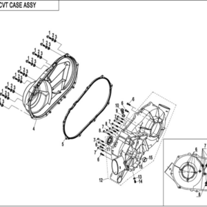 CVT case uforce 1000