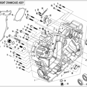 right crankcase uforce 1000