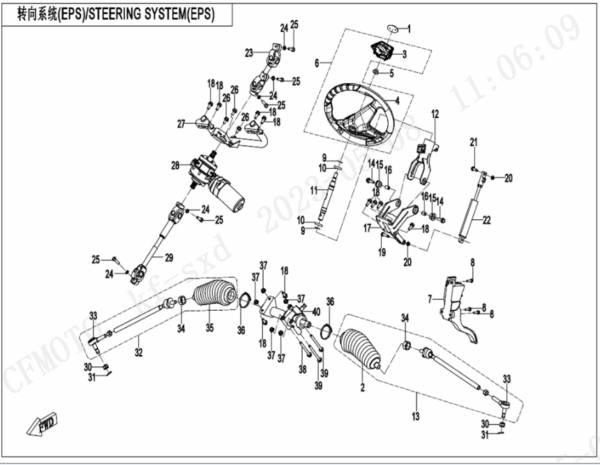Steering system uforce 1000 XL